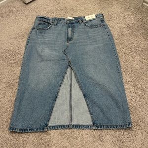 Abercrombie Midi Denim Skirt